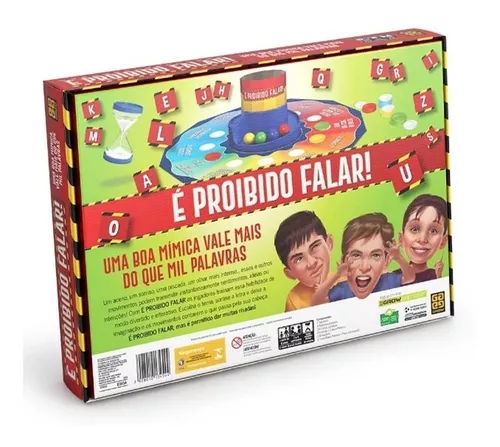 Jogo Divertido Para Crianças - É Proibido Falar - Grow