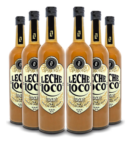 Licor De Doce De Leite Leche Loco 750ml 6un