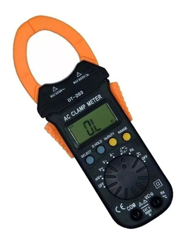 Pinza amperimétrica digital Gralf DT203 600A 