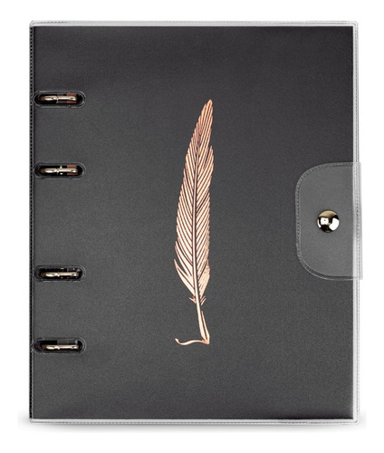 Fichário - Caderno Argolado Ultra Pvc - Noir - Ótima