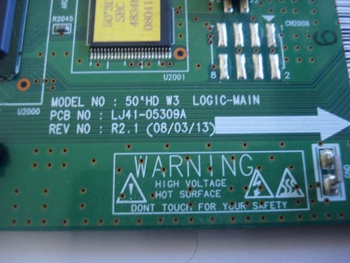 Placa Lógica Logic Main (t-con) Pl50a450p1 Lj41-05309a (Usado)
