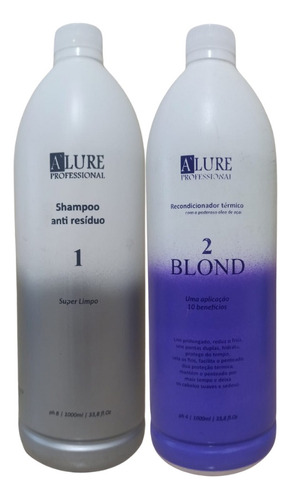 Kit Selagem Alure Vission Liss Blond C/ 2 Prod