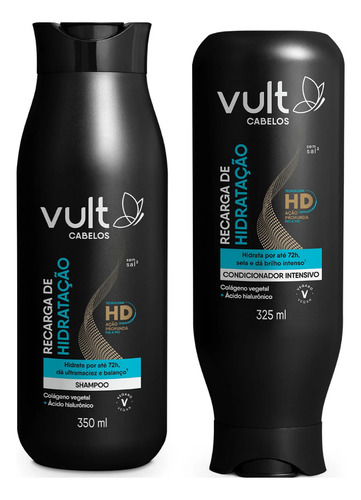 Shampoo E Condicionador Cabelos Recarga De Hidratação Vult