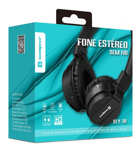 Fone De Ouvido Bluetooth Sumexr 5.0 Com Microfone- Sly-10
