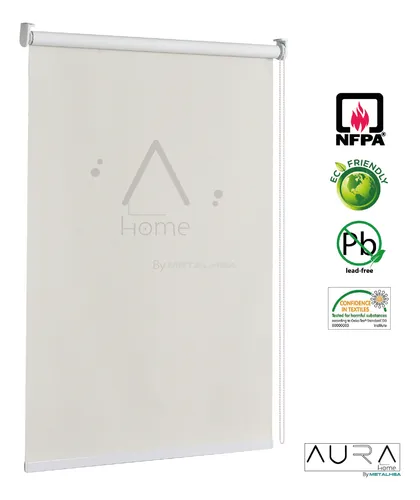 Cortina Roller Blackout Aura Beige 150x165 Cm