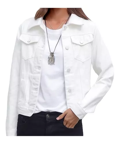 chaqueta blanca mujer