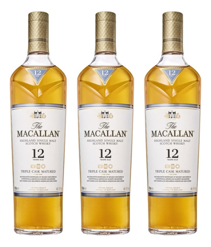 Whisky The Macallan Triple Cask 12 Años X3 Zetta Bebidas