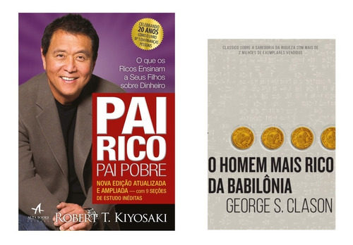 Kit Livros Pai Rico Pai Pobre + Homem Mais Rico Babilônia