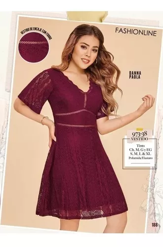 Vestido Cklass Encaje Tinto 973-38 Primavera Verano 2019 en venta en  Guadalajara Jalisco por sólo $   Mexico