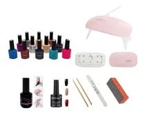 Comprar Kit De Uñas Semipermanente, Lampara, Base, Top Pinturas