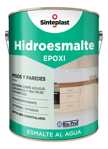 Hidroesmalte Epoxi 4lt Sinteplast Pisos Y Paredes