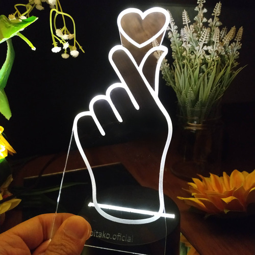 Luminaria Bts Banda Abajur Led Kpop Coreana P/ Decoração Usb