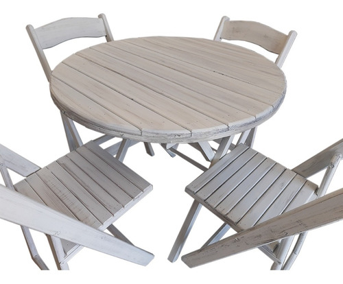 Muebles O Comedor Para Jardin Vintage Plegable De Madera R4p