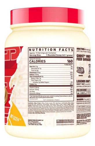 Galleta Cacahuate Nutter Butter Ghost Proteína 15servicios