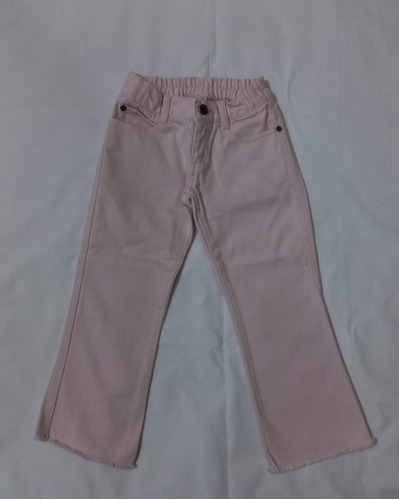 Pantalon Vaquero De Jean Color Rosa, Niña Talle 5