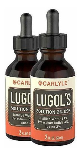 Lugols Yodo 2 Por Ciento 2 Fl Oz Twin Pack | Yoduro De Pota