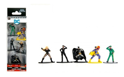 Bonecos Nano Metal Figs Dc Comics Com 5 Personagens Serie 2