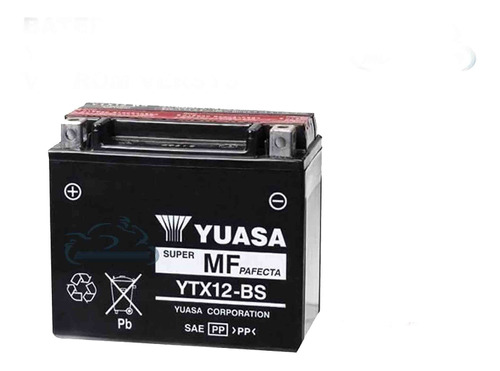 Bateria Yuasa Ytx12-bs Japon Dl650 Vstrom Versys