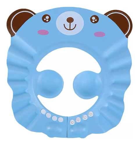 Gorro De Baño Ducha Bebe Infantil Gato Sombrero Niños Celeste Gato