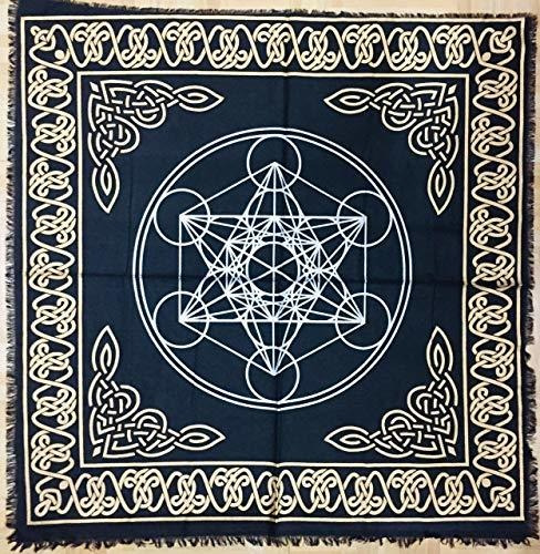 Paño De Altar Pentagrama Tentáculo Pegan Triquetra Franela D