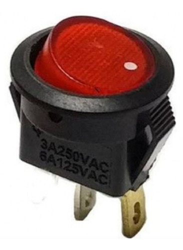 Rocker Switch Balancin Interruptor Mini 2 Patas Rojo
