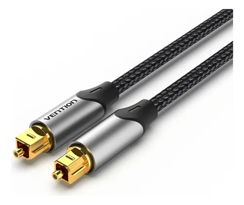 Cable Optico Trenzado Audio Digital Fibra Plug 1m Vention