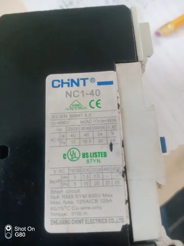 Contactor Eléctrico Marca Chint