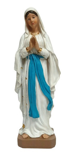 Estatua De Nuestra Señora De Lourdes - 19 Cm -resina - Italy