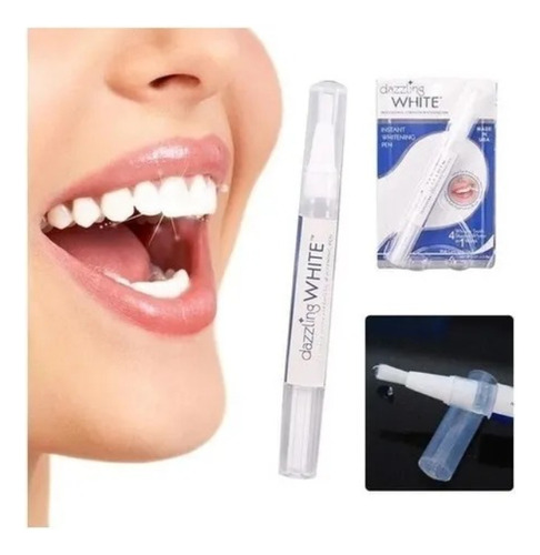 Lapiz Con Gel Blanqueador Dientes Instantaneo White Pen X 3