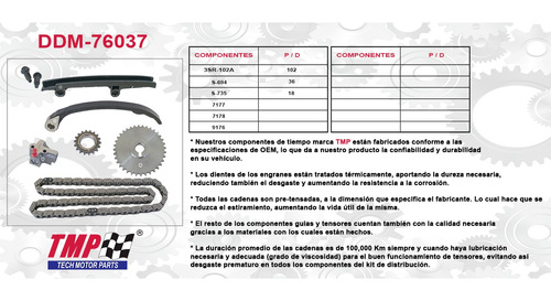 Kit Distribucion Nissan 2400 Nac Stanza 240sx