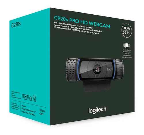 Camara Logitech C920s Pro Hd Webcam Black