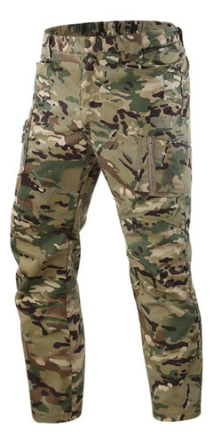 Pant Casual Tácticos  Hombre Camuflaje  Acampar Al A [u]