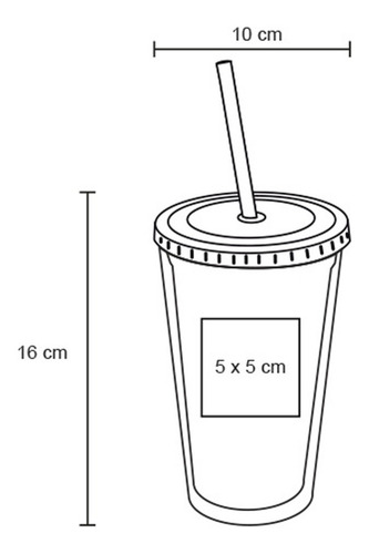 Paquete 4 Vaso De Doble Pared De 500 Ml