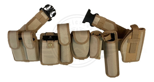 Fornitura Fajilla Cinturón Con Accesorio Policia Guardia Seguridad Vigilancia Equipo Táctico Uniforme Porta Arma Esposas