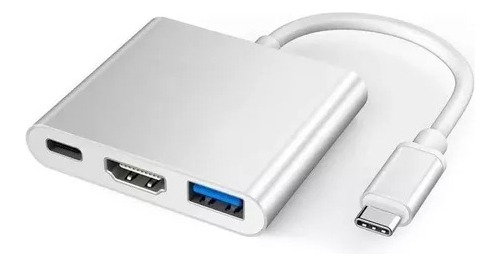  Hub Adaptador 3 En 1 Usb Tipo C A Usb-c Hdmi Usb3.0