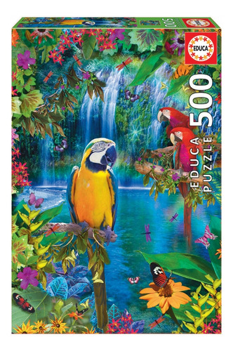 Educa 15512 Puzzle 500 Piezas Isla Tropical Pajaros