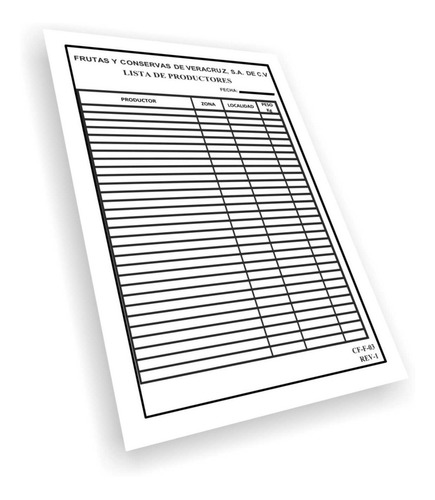 2mil Formatos 1/2 Carta 1x0, Solo Original