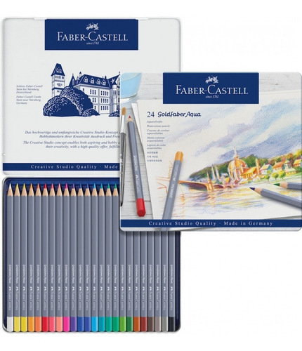 Faber Castell 24 Colores Acuarela Art Grip Aquarelle Lápices