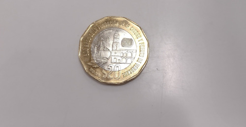 Moneda México Nueva Moneda De 20 Pesos 500 Años Veracruz