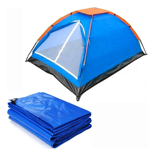 Carpa Camping Iglu De 8 Personas Con Mosquitero + Lona 4x6m