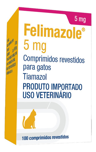 Comprimidos Felimazole® 5 Mg Contém 100 Comprimidos