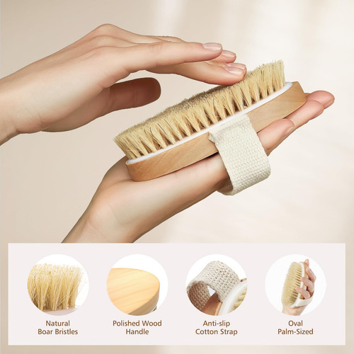 Cepillo Corporal De Cepillado En Seco, Cepillo Exfoliante