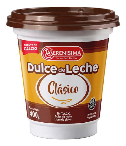 Dulce De Leche La Serenisima Clasico 400gr 2u