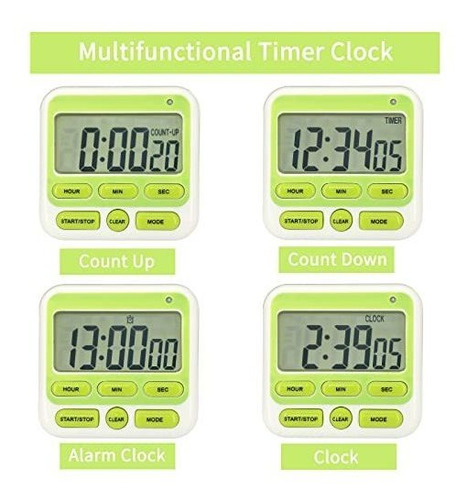 Temporizador De Cocina Digital Tuffinix - 24 Horas, Cuenta