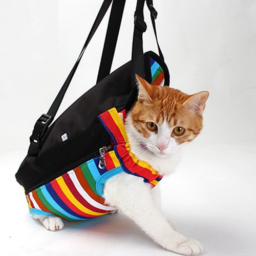 Imagen 6 de 8 de Mochila Transportadora Perro, Gato. Mascotas. Multicolor (l)