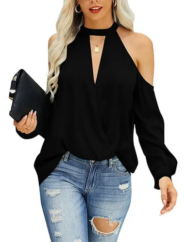 Blusa manga online abierta