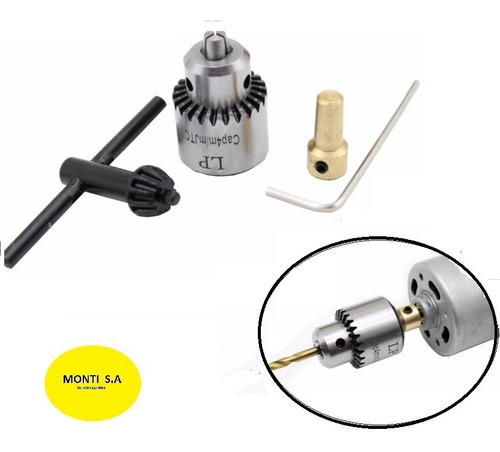 Mini Mandril De Eje De 3,17mm Adaptar Para Motor