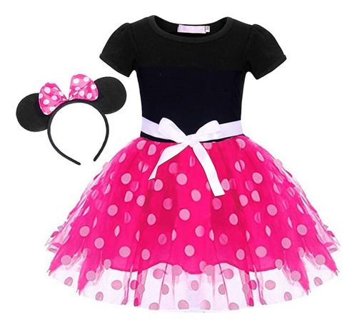 Toddler Girl Polka Dots Dress Costume Princess Mini Birthday