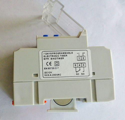 Temporizador Digital Riel Programable Relé 24v 110 12v Timer