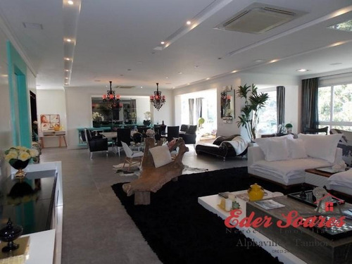 Imagem 3 de 15 de Penthouse Tamboré: Finíssima Decoração: Porteira Fechada - Es336k
